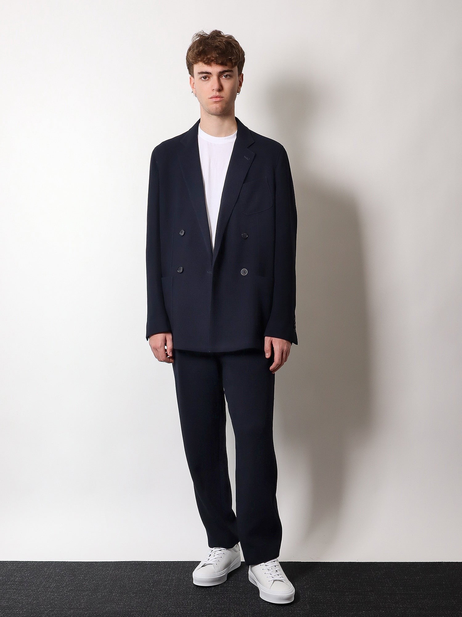 Giorgio Armani ビスコースTシャツ | ブルー – MoonFits