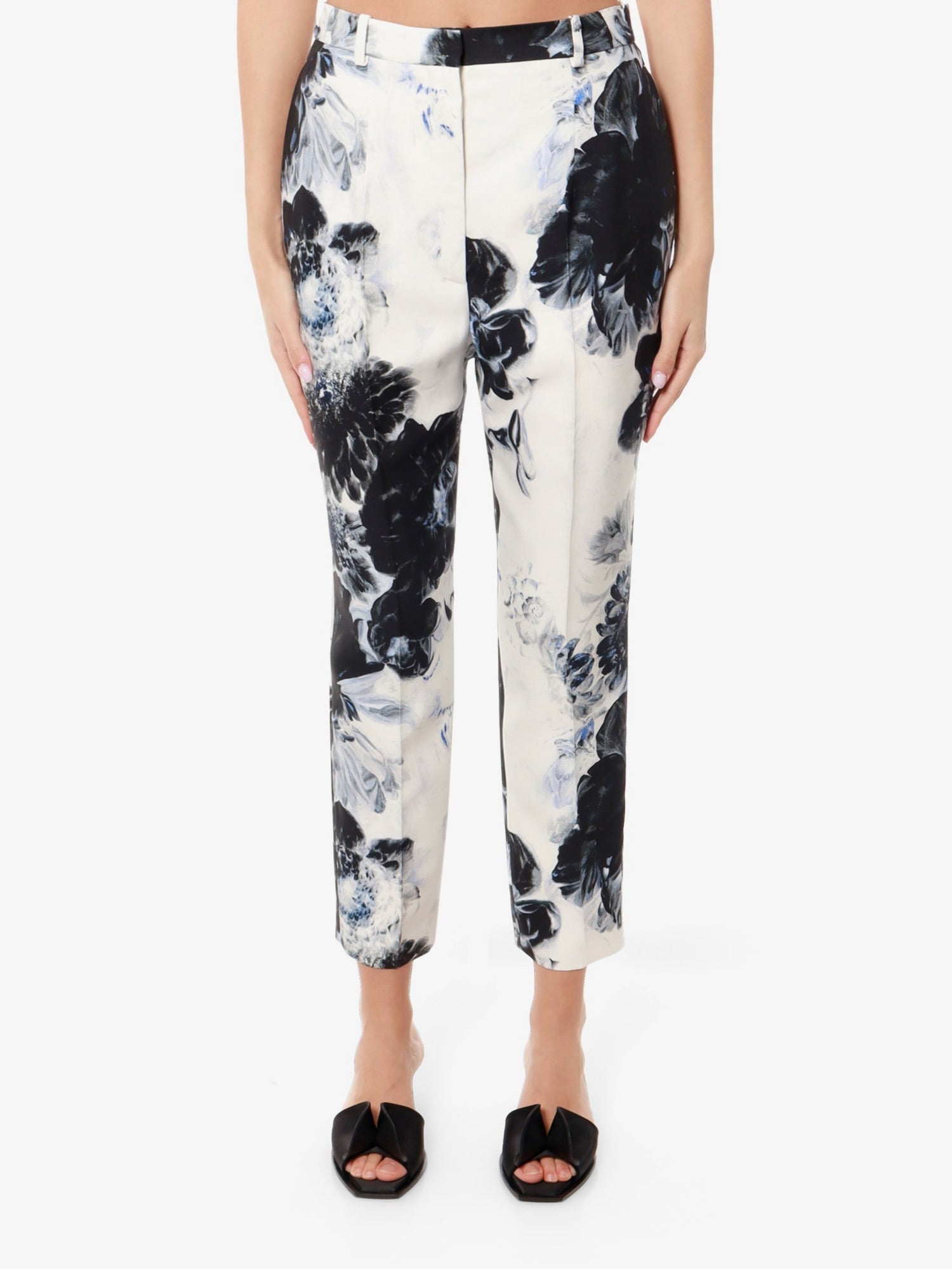 Alexander Mcqueen Viskosebukser med blomsterprint