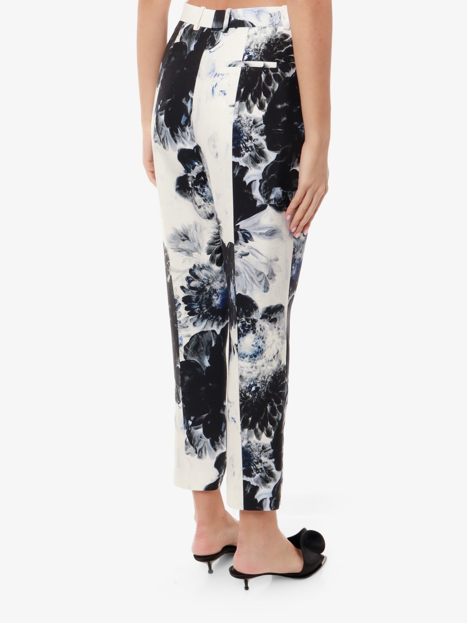 Alexander Mcqueen Viskosebukser med blomsterprint