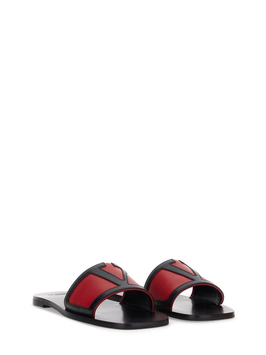 Valentino Garavani VIVA SUPERSTAR SLIDE SANDAL IN NAPPA LEATHER