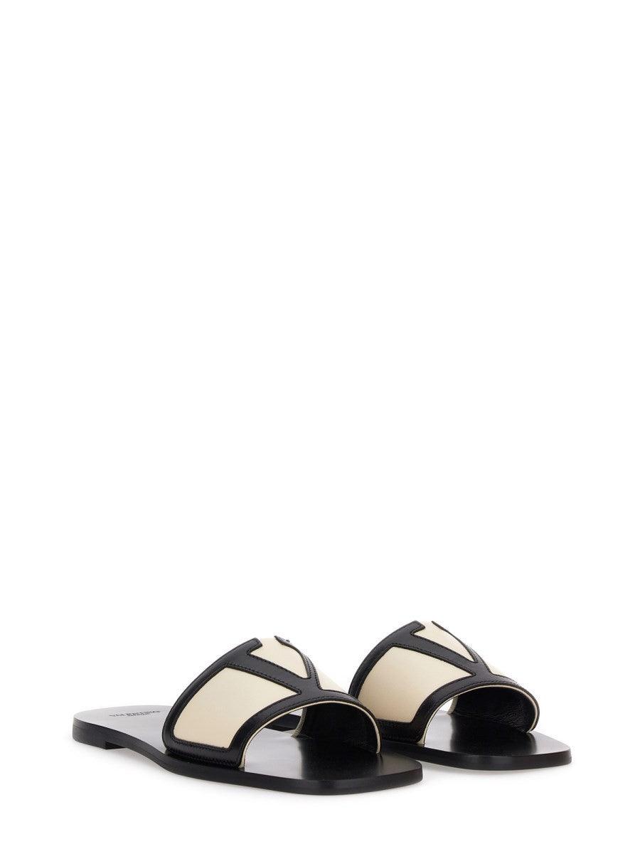 Valentino Garavani VIVA SUPERSTAR SLIDE SANDAL IN NAPPA LEATHER