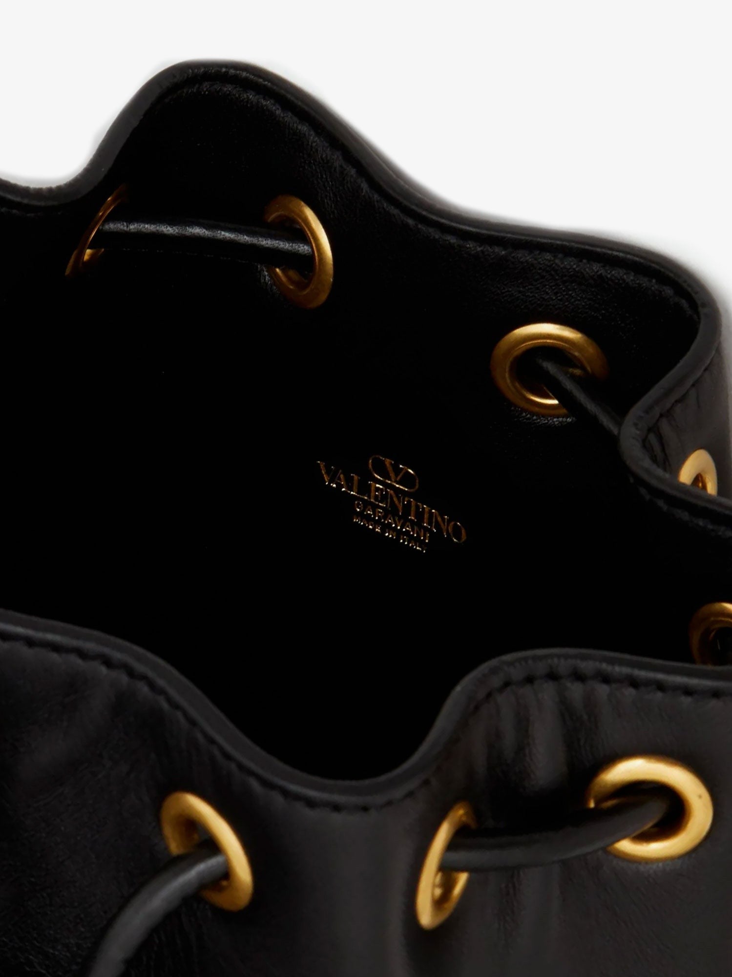 Valentino Garavani Vlogo leather bucket bag