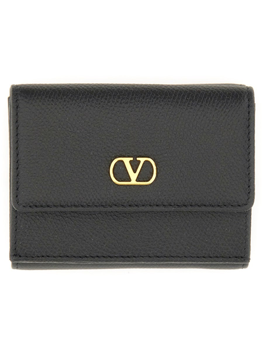 Valentino Garavani "VLOGO SIGNATURE" TRIFOLD GELDBÖRSE
