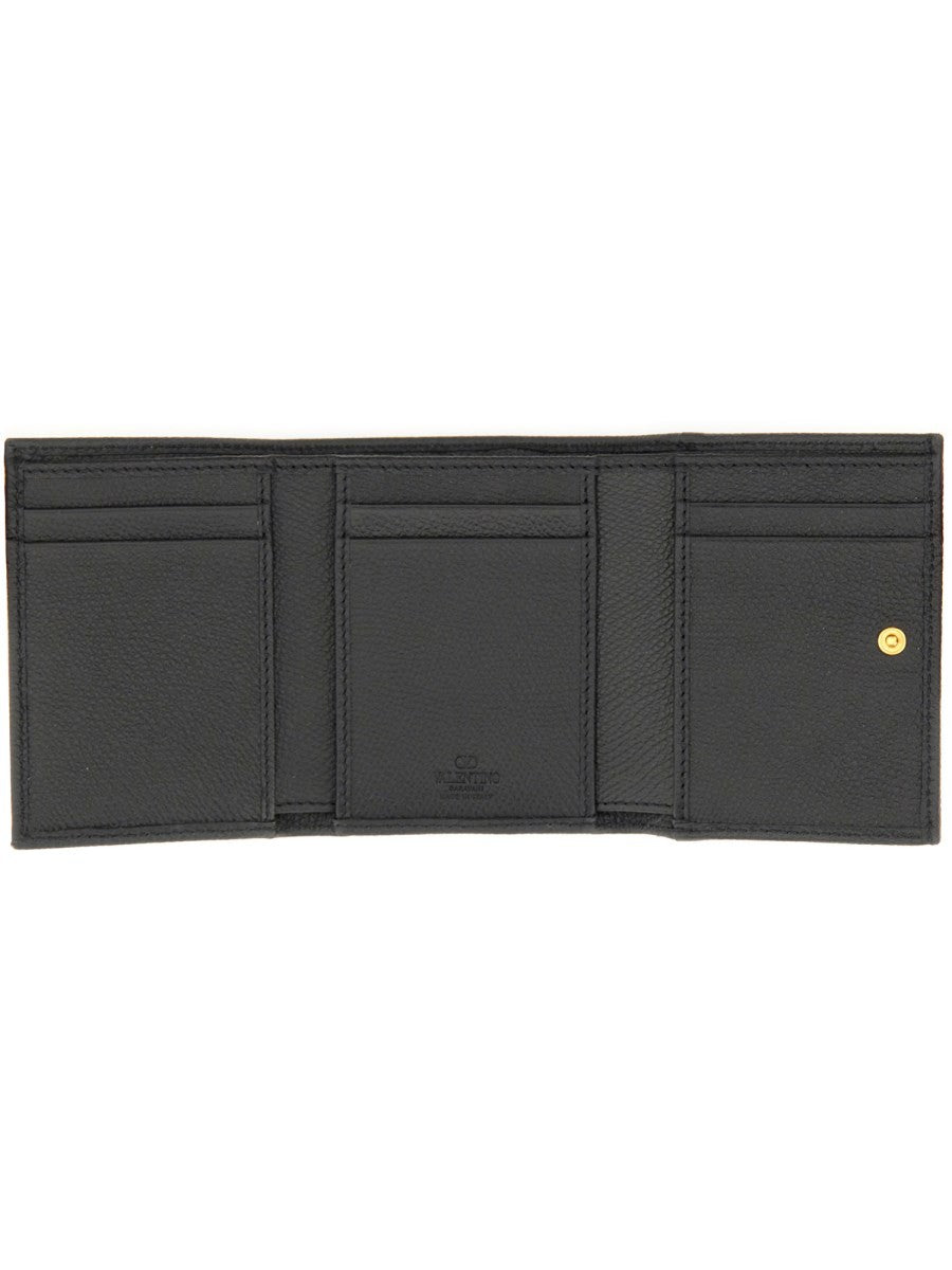 Valentino Garavani "VLOGO SIGNATURE" TRIFOLD GELDBÖRSE