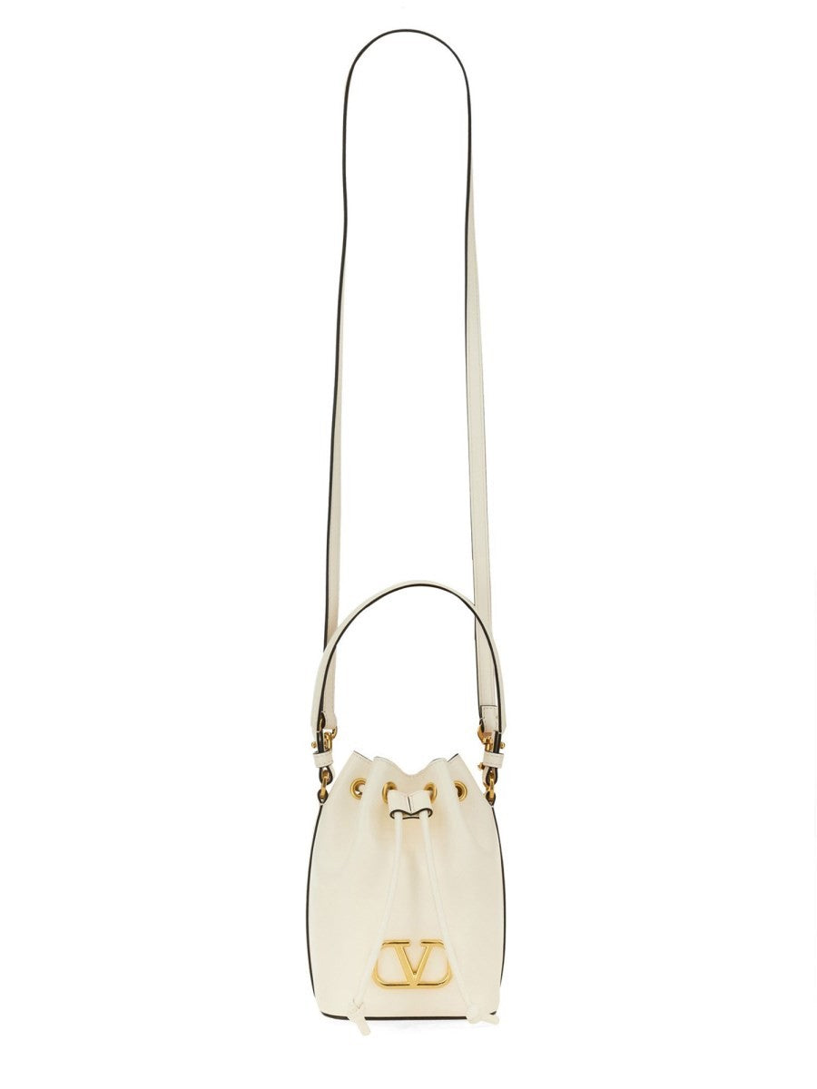 Valentino Garavani "VLOGO SINGATURE" MINI BUCKET BAG