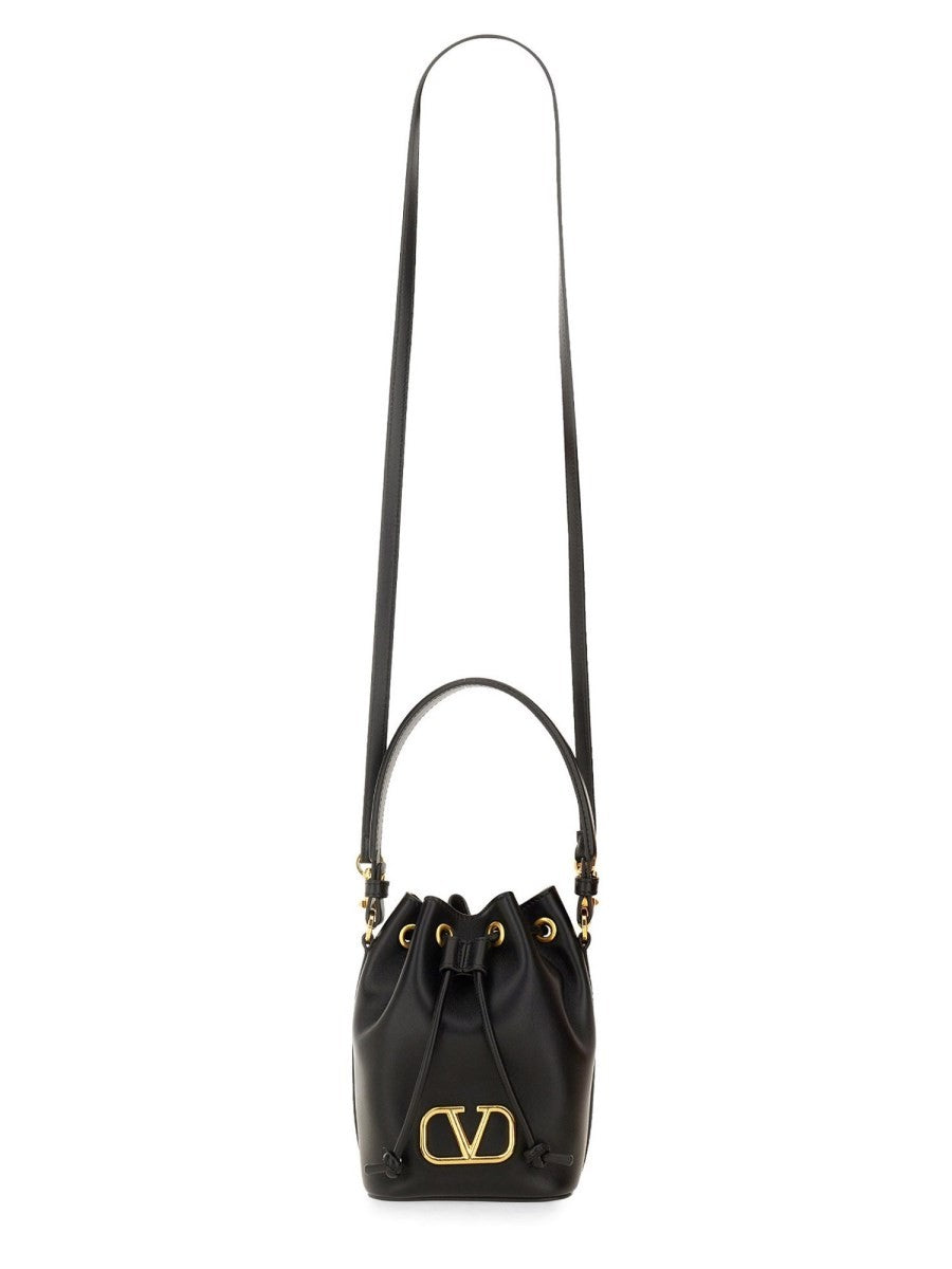 Valentino Garavani "VLOGO SINGATURE" MINI BUCKET BAG