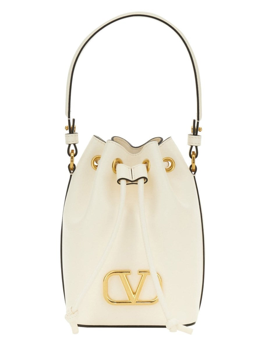 Valentino Garavani "VLOGO SINGATURE" MINI BUCKET BAG