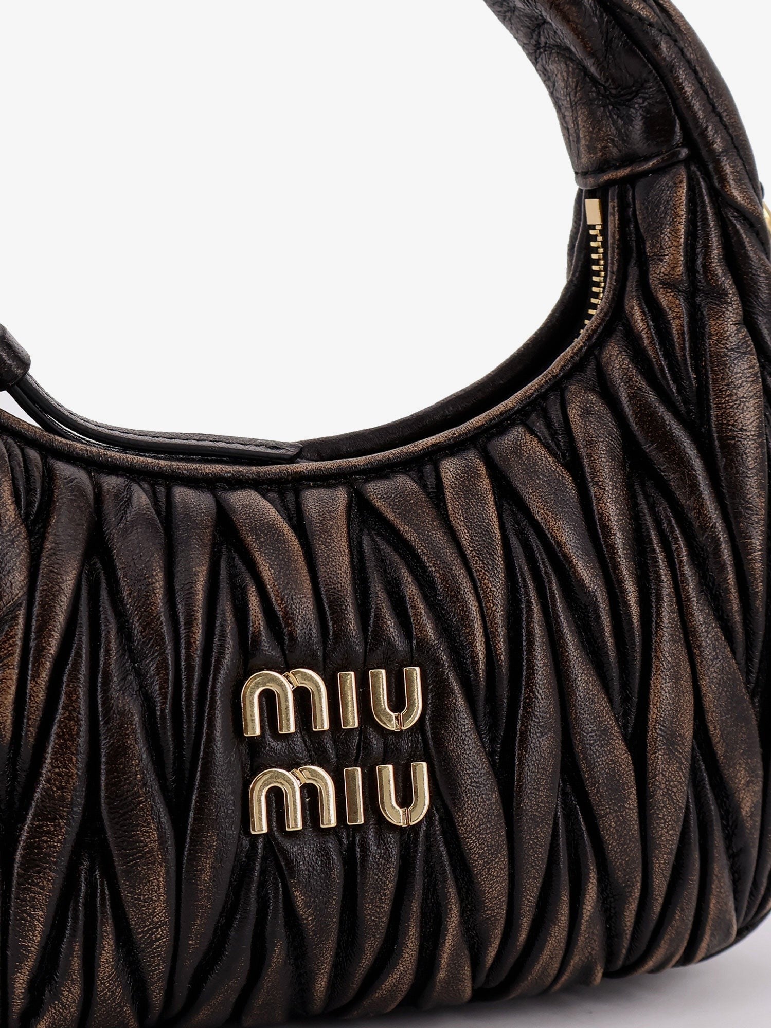 Miu Miu Wander matelassé leather shoulder bag