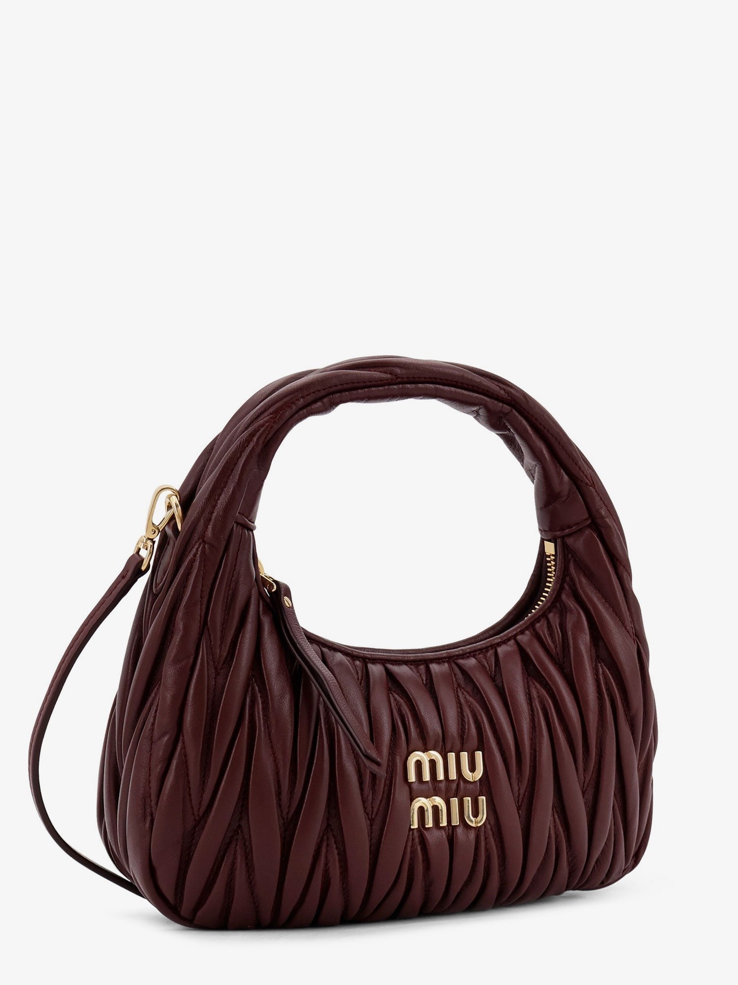 Miu Miu Wander matelassé leather shoulder bag