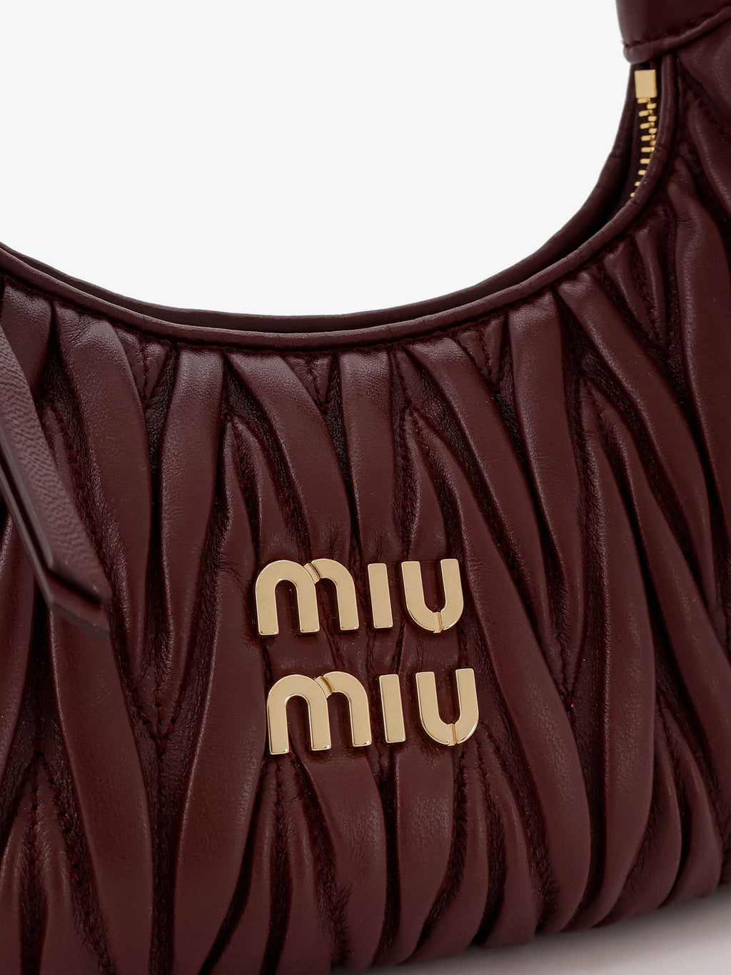 Miu Miu Wander matelassé leather shoulder bag