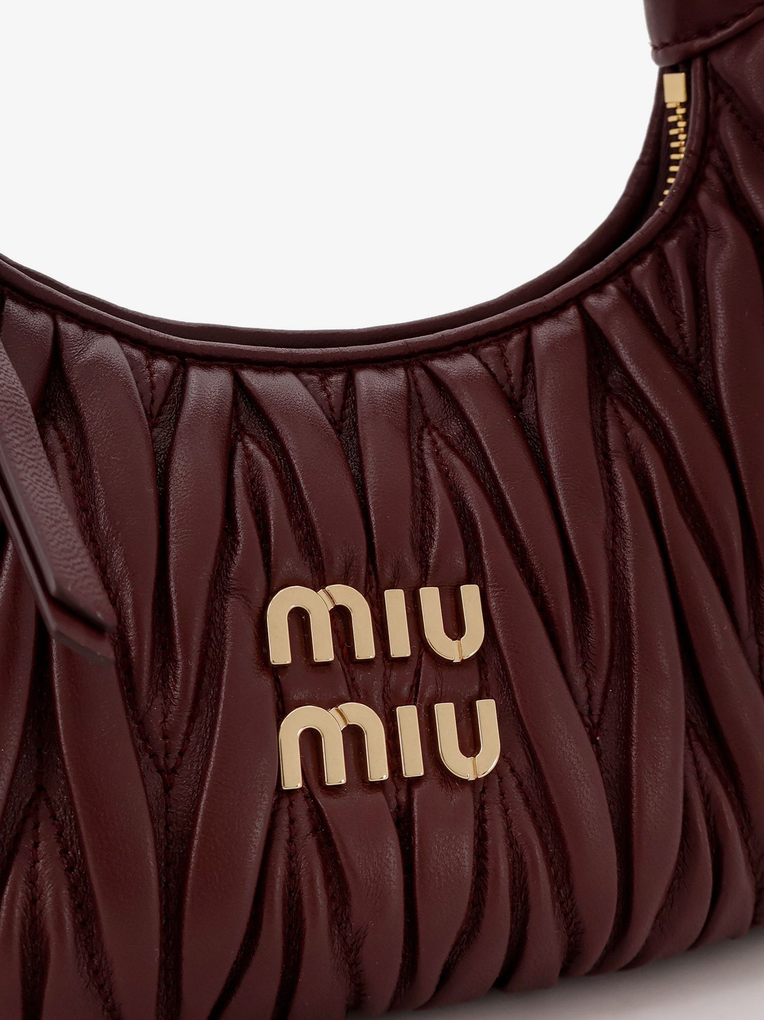 Miu Miu Wander matelassé leather shoulder bag