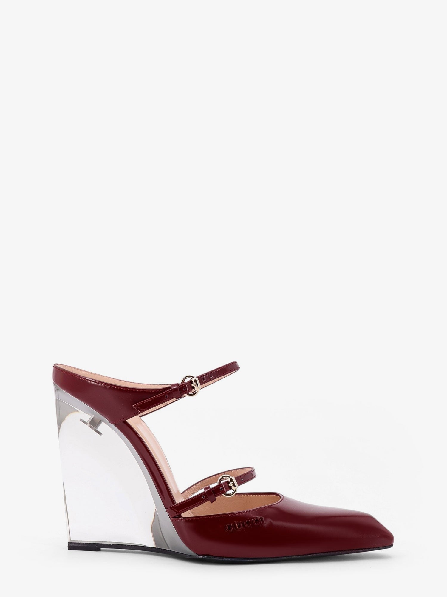 Gucci Wedge leather mule