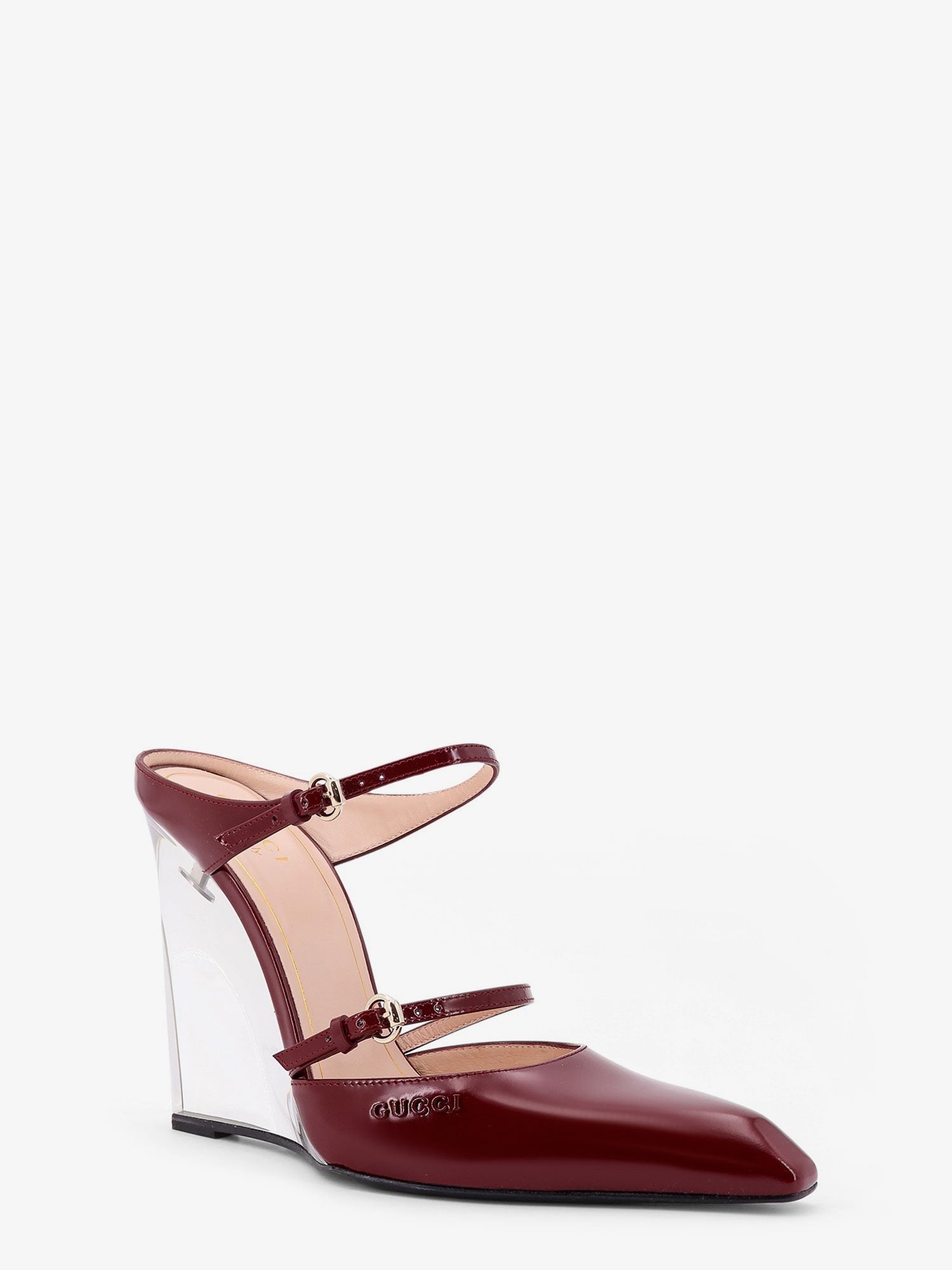 Gucci Wedge leather mule