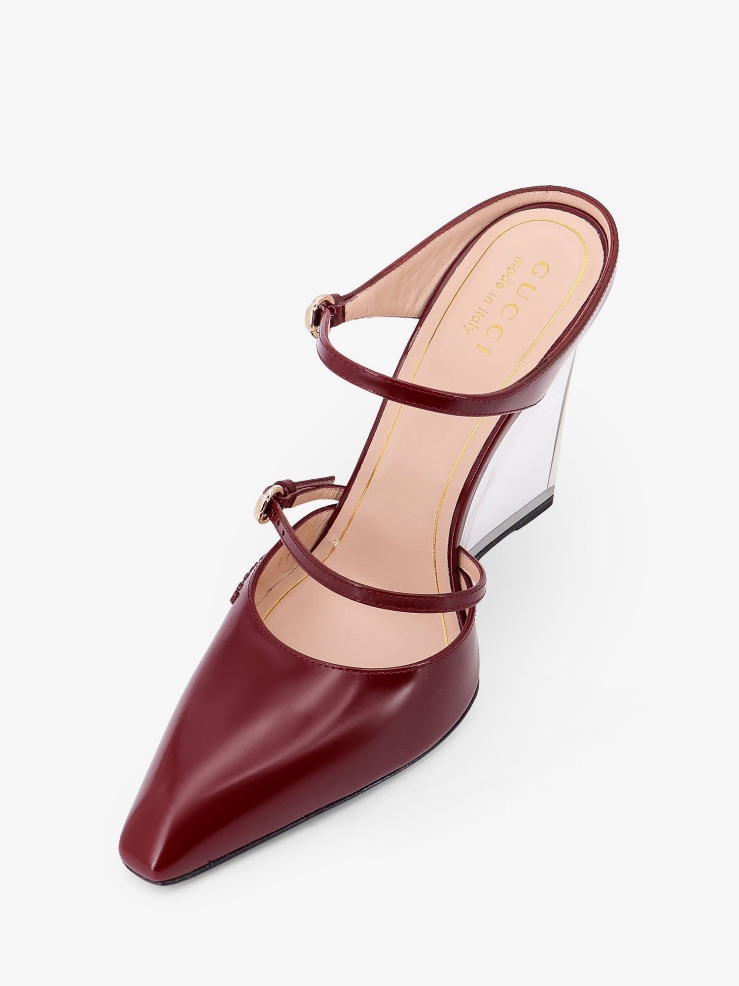 Gucci Wedge leather mule