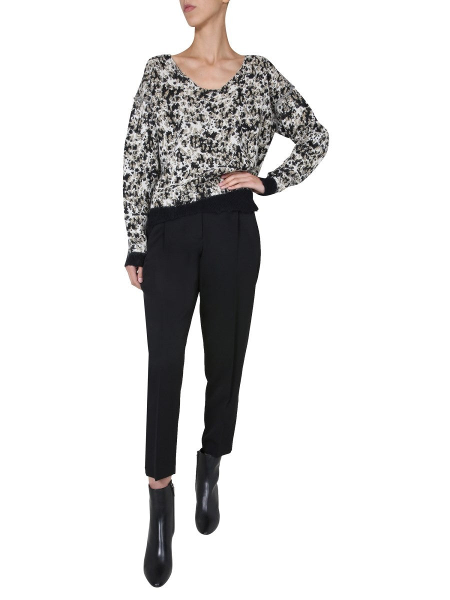 Saint Laurent PULOVER CU GÂT LARG