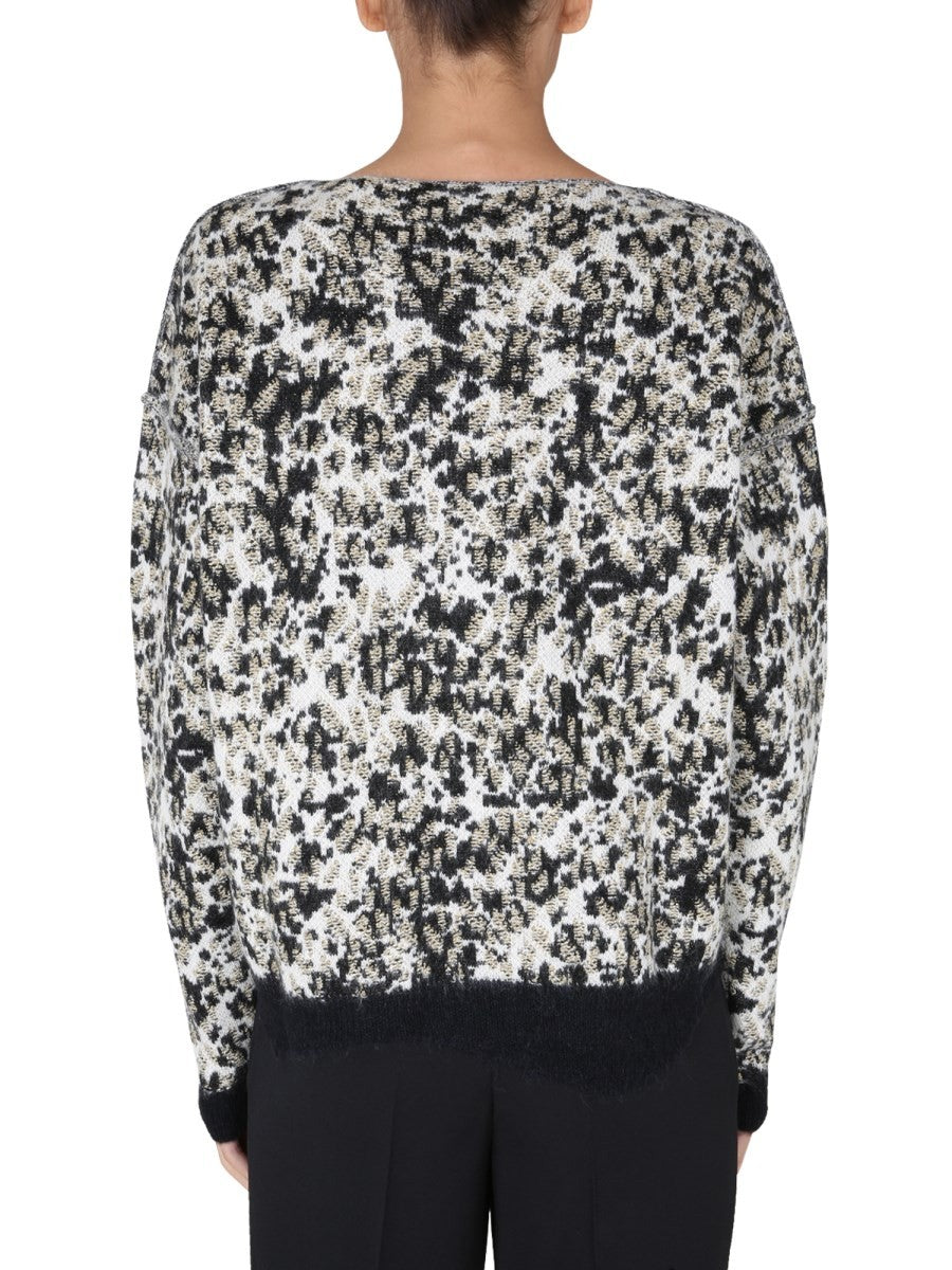 Saint Laurent PULOVER CU GÂT LARG