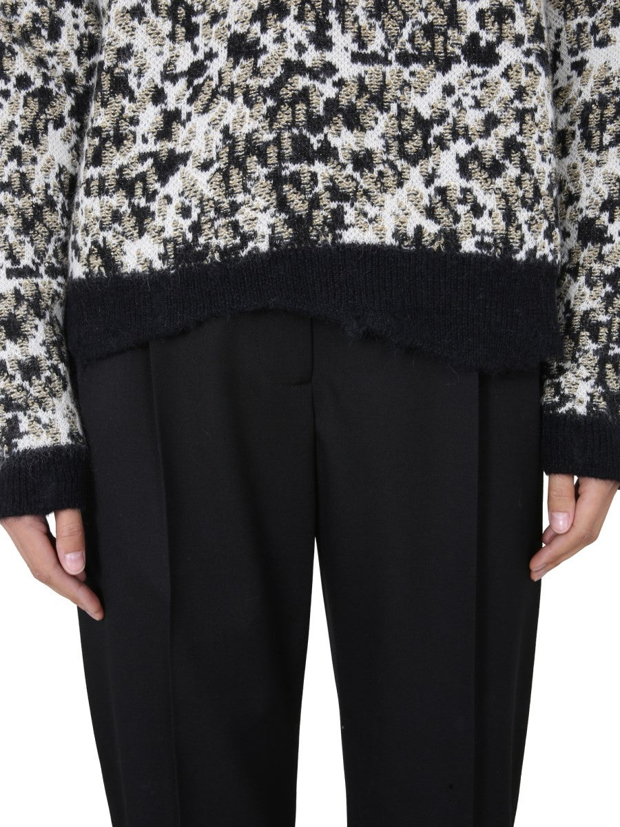 Saint Laurent PULOVER CU GÂT LARG