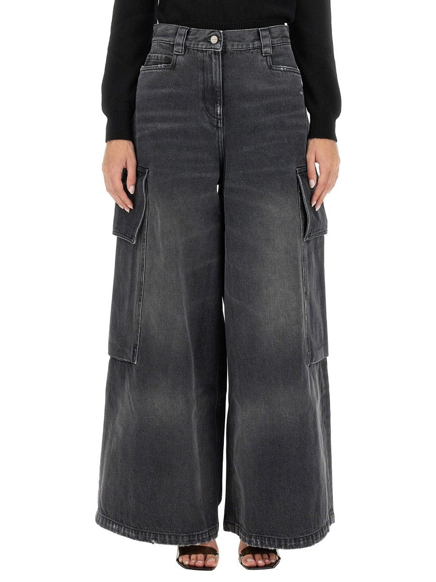 Palm Angels WIDE PARACHUTE JEANS