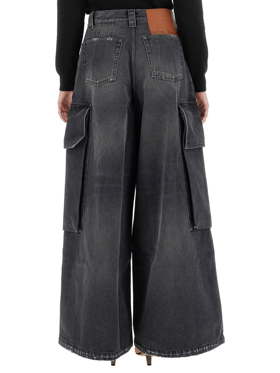 Palm Angels WIDE PARACHUTE JEANS