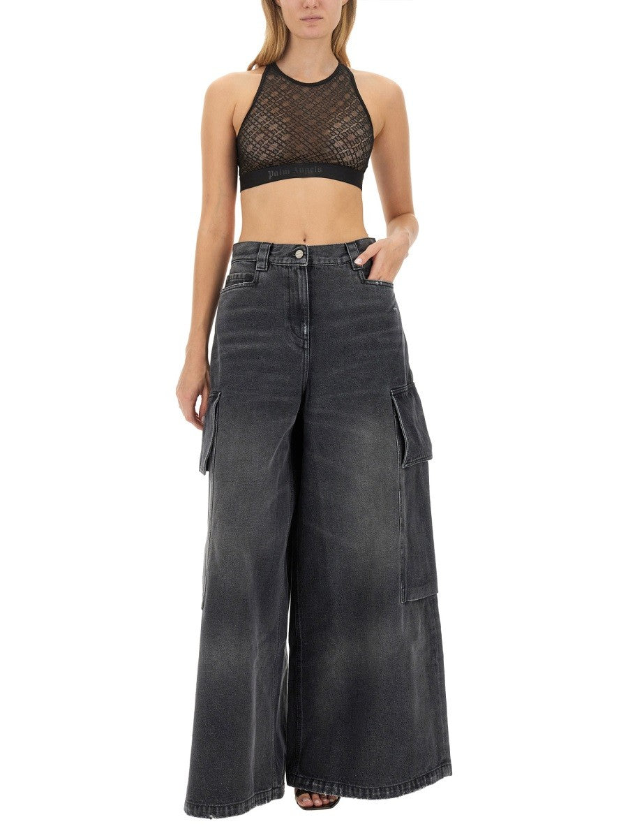 Palm Angels WIDE PARACHUTE JEANS