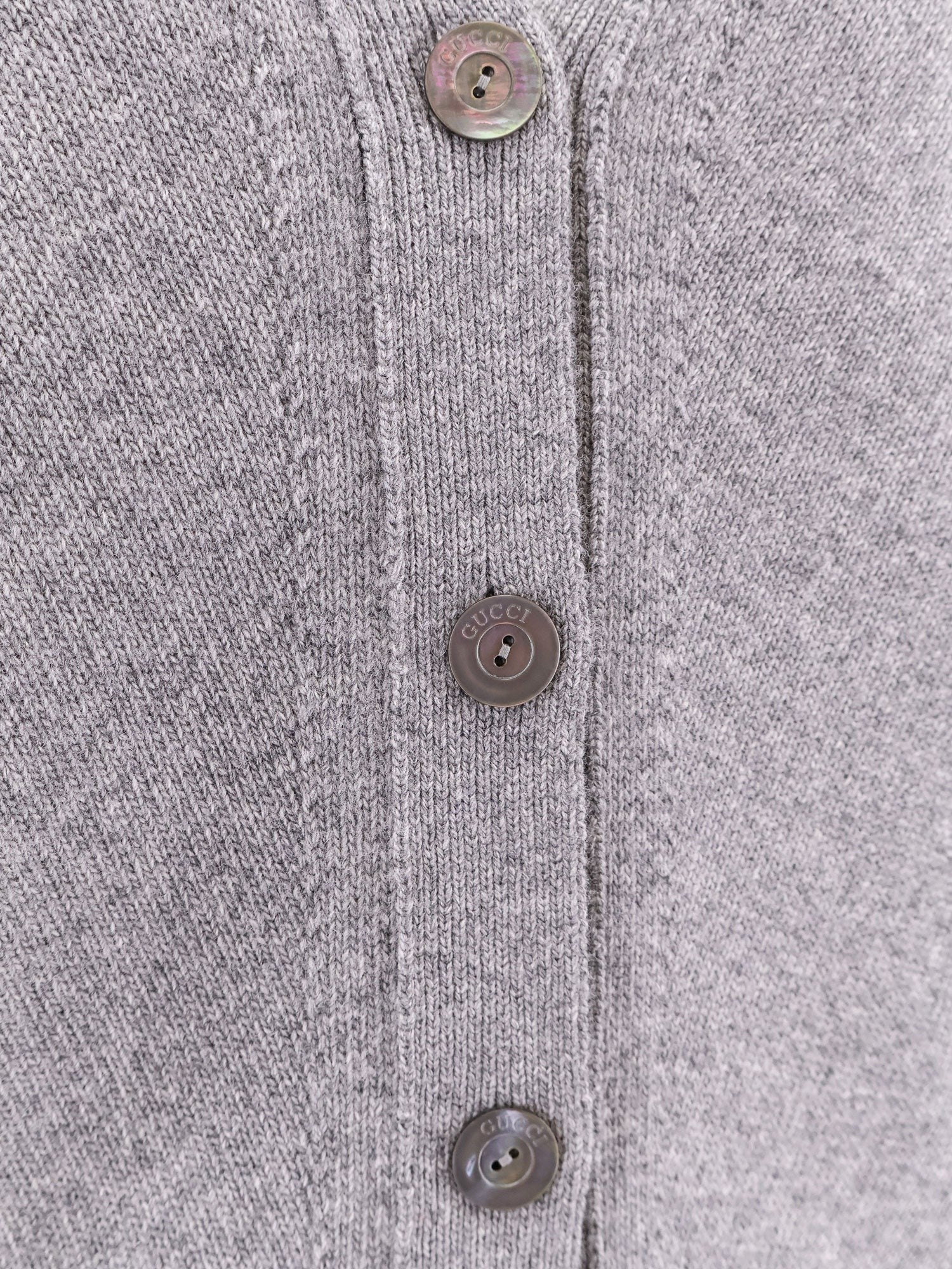 Gucci Wool and cashmere cardigan with web detail