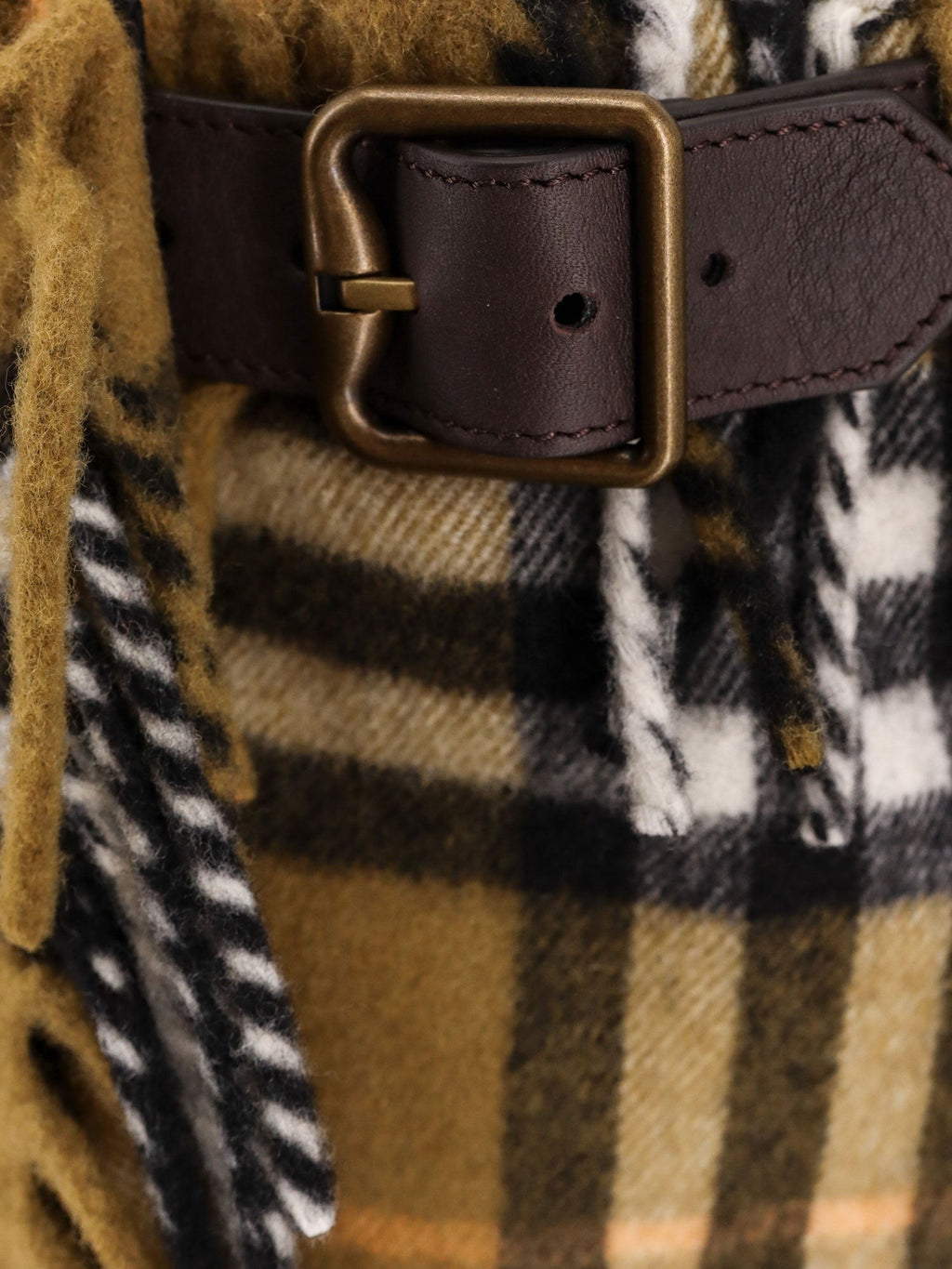 Burberry Vlněná a kašmírová sukně s kostkovaným motivem