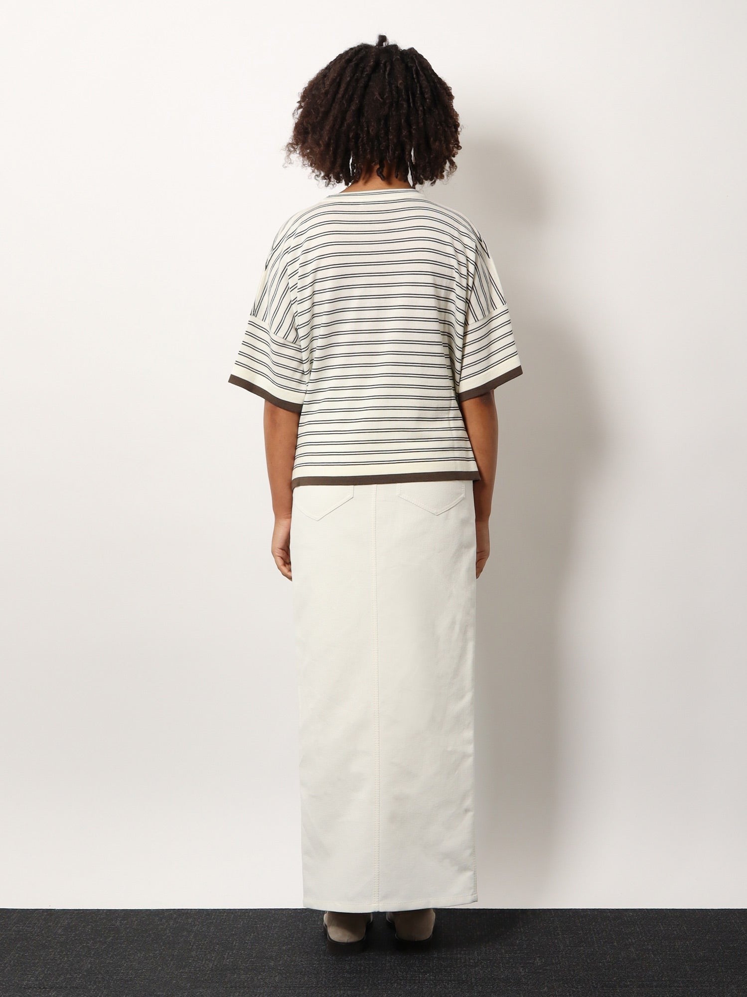 Brunello Cucinelli Πουλόβερ από μαλλί και κασμίρι με ριγέ μοτίβο