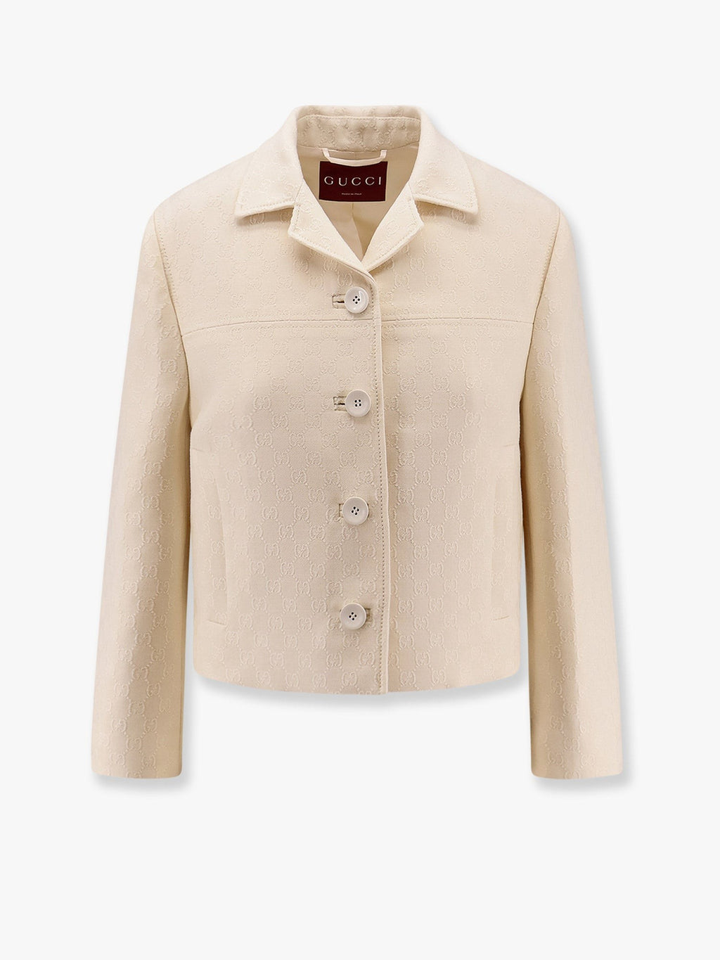 Blazer en laine et soie Gucci avec motif GG intégral