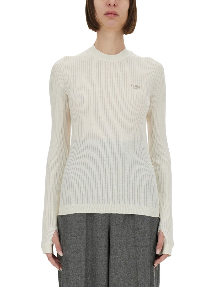 Fendi WOOL AND SILK SWEATER