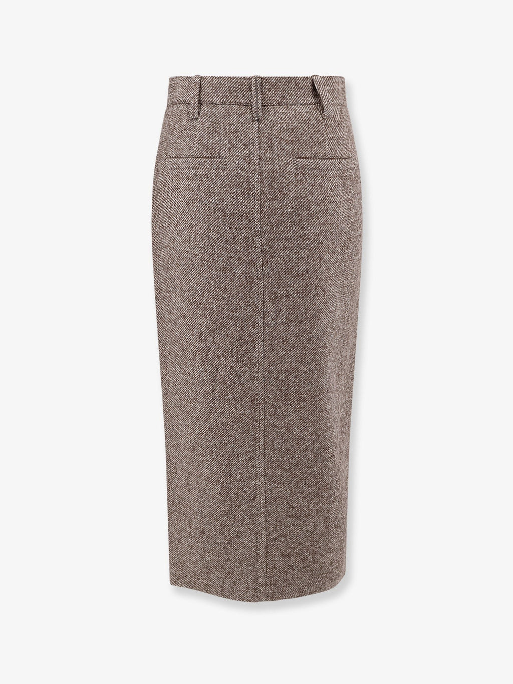 Brunello Cucinelli Saia lápis de mistura de lã