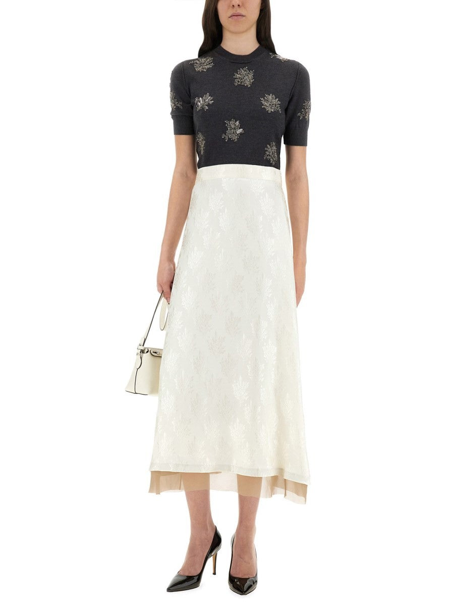 Fendi VESTIDO DE LANA CON BORDADO