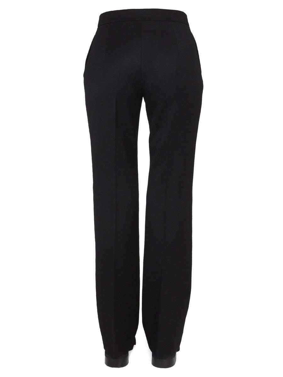 Moschino VLNĚNÉ KALHOTY GRAIN DE POUDRE