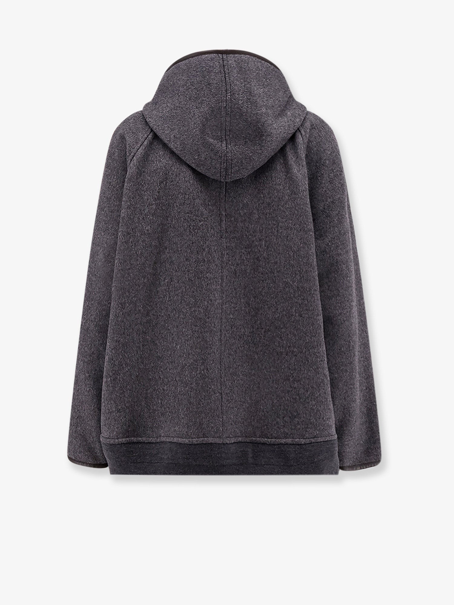 Bottega Veneta Wool jacket with leather profiles