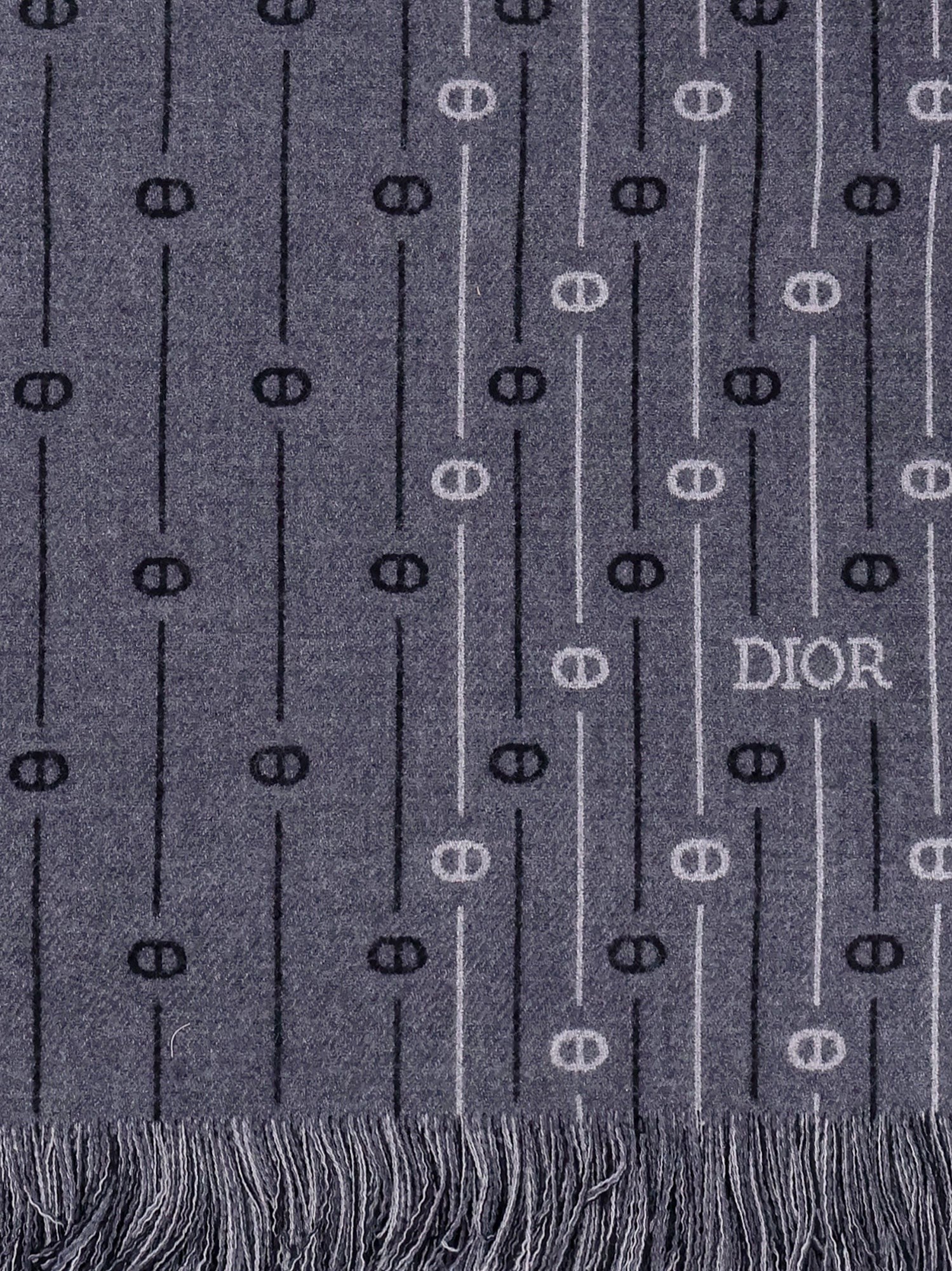 Dior Wool scarf with all-over cd icon motif