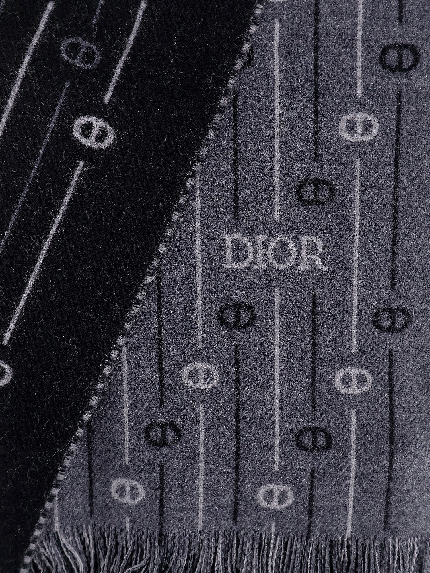Dior Wool scarf with all-over cd icon motif