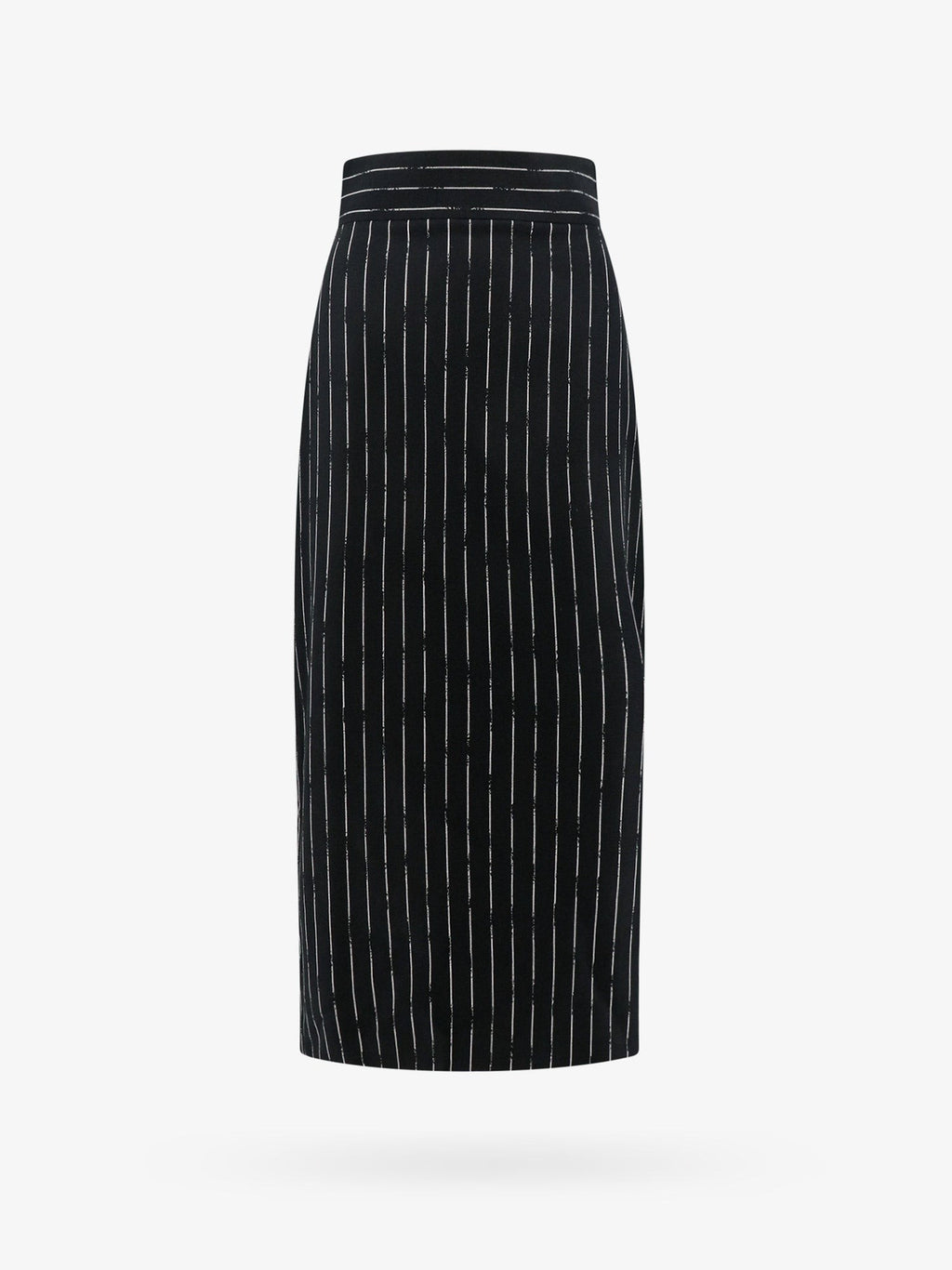 Alexander Mcqueen Gyapjú szoknya csíkos mintával
