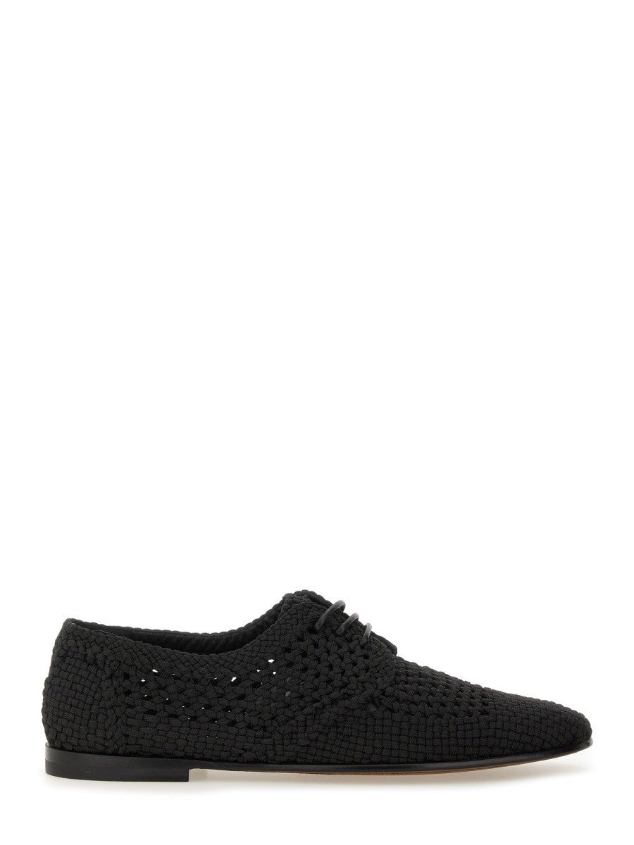 Dolce & Gabbana WOVEN FABRIC "DERBY" SHOE