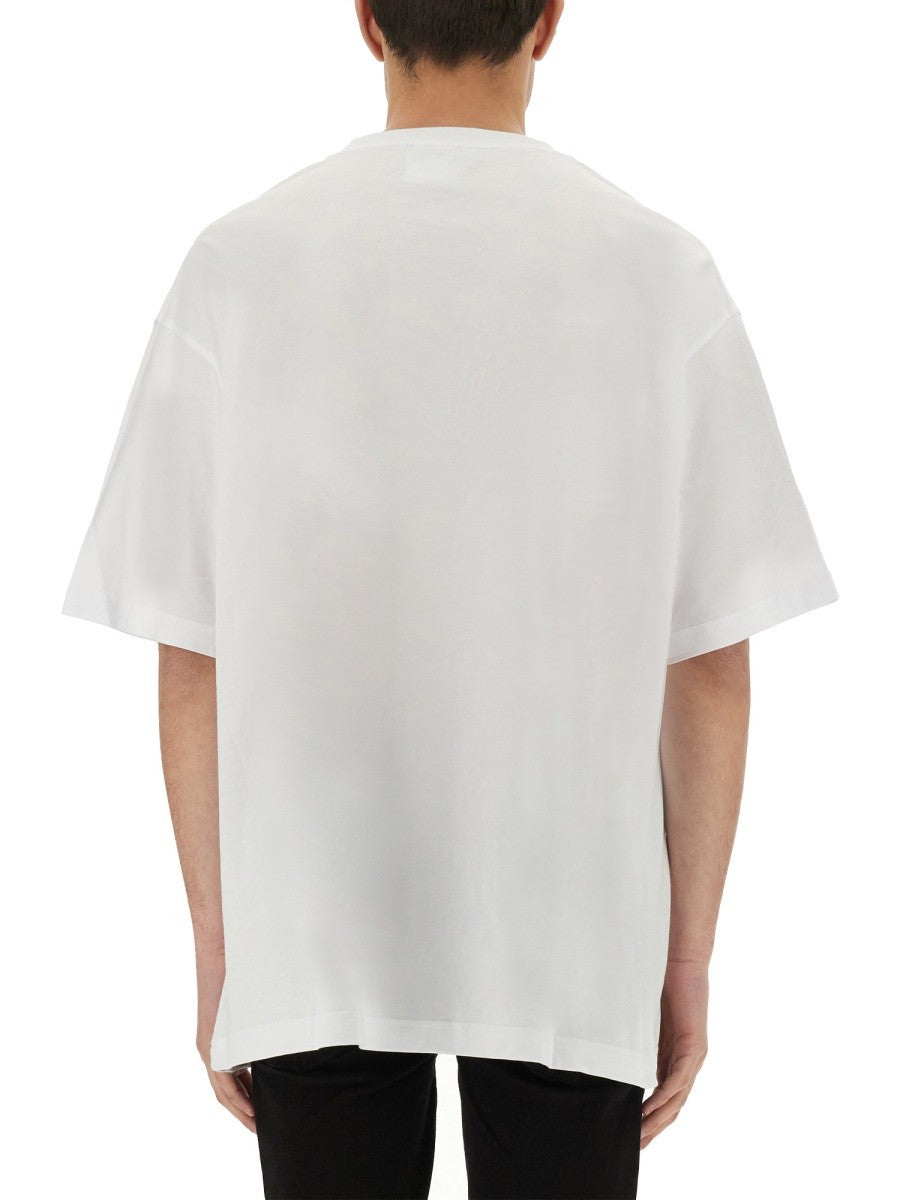 Versace Jeans Couture ZEBRA RHINESTONE LOGO T-SHIRT
